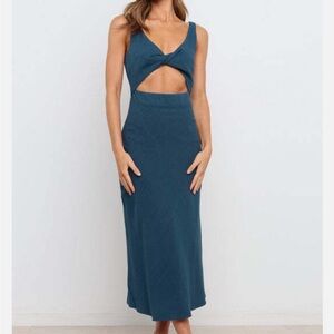 Petal & Pup Teal Cutout Dress